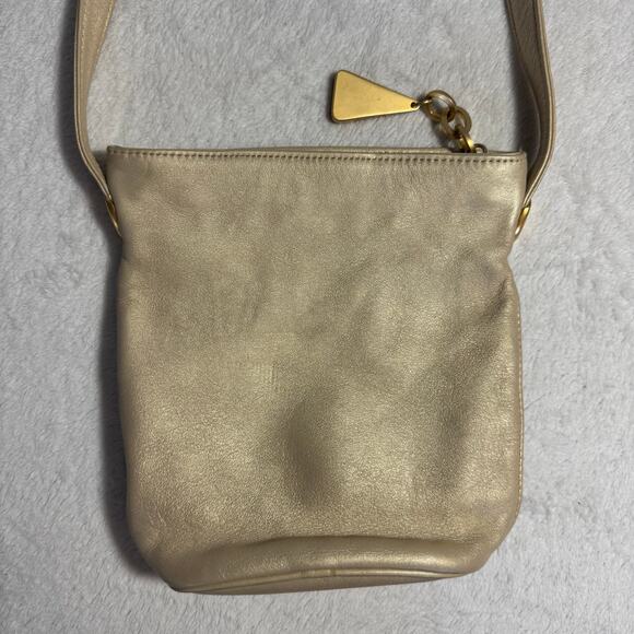 Vintage Leather Mini Duffle/Barrel Shoulder Bag by SHARIF - Picture 5 of 13